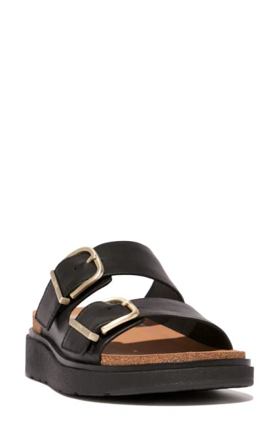 Fitflop Gen-ff Buckle Platform Sandal In Black