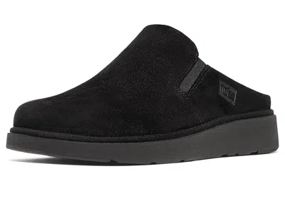 Fitflop Gen-ff Elasticated Suede Mules In Black