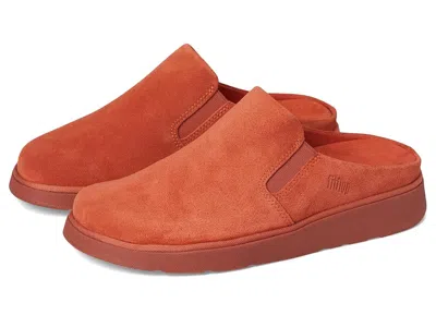 Fitflop Gen-ff Elasticated Suede Mules In Brown