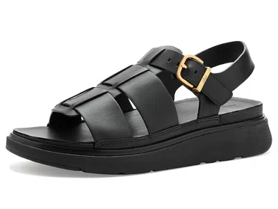 Fitflop Gen-ff Leather Fisherman Sandals In Black