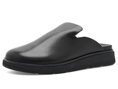 Fitflop Gen-ff Mens Leather Mules Men's Dress Flat Shoes All Black: 11 M (d)