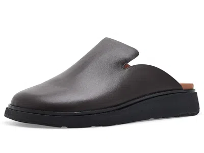 Fitflop Gen-ff Mens Leather Mules Men's Dress Flat Shoes Chocolate Brown: 8 M (d)