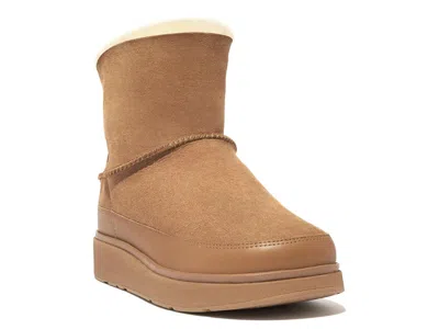 Fitflop Genff Mini Doublefaced Bootie In Brown