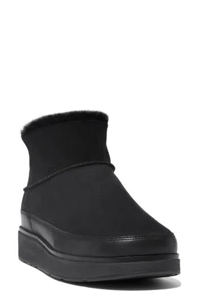 Fitflop Gen-ff Ultra-mini Genuine Shearling Boot In Black