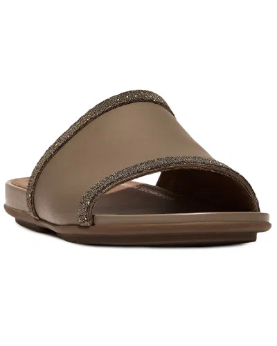 Fitflop Gracie Leather Sandal In Beige