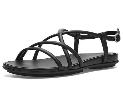 Fitflop Gracie Leather Strappy Back-strap Sandals In Black