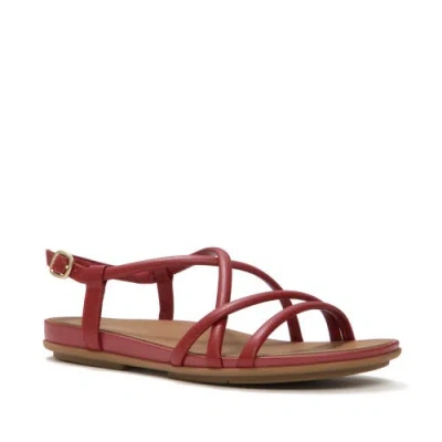 Fitflop Gracie Leather Strappy Sandals In Brown