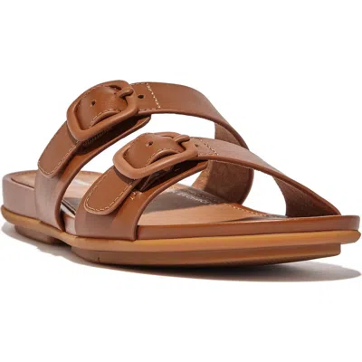 Fitflop Gracie Slide Sandal In Light Tan