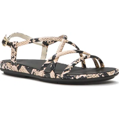 Fitflop Gracie Snake Sandals In Neutral
