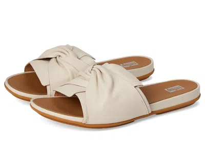 Fitflop Gracie Soft-twist Leather Slides In Brown