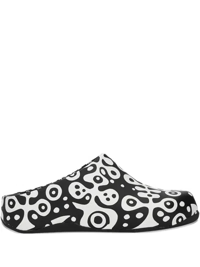 Fitflop Graphic-print Mules In Multi