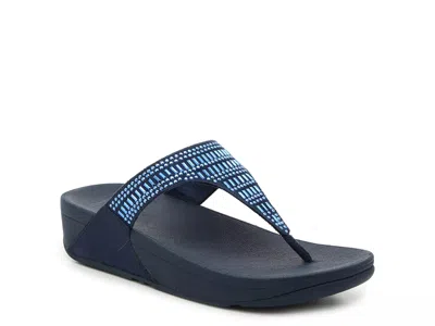Fitflop Incastone Wedge Sandal In Blue
