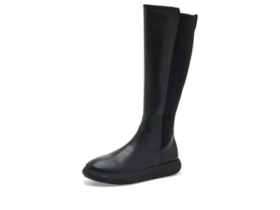 Fitflop Iq-comff Leather High Boots Women's Boots All Black: 8 M (b)