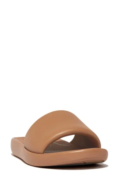 Fitflop Iqushion D-luxe Slide Sandal In Latte Tan