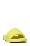 Fitflop Iqushion D-luxe Slide Sandal In Sunny Lime