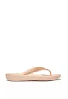 Fitflop Iqushion Dg5-a41 Flip Flop Sandals Women Rose Foam Ombre Sparkle Slipper In Neutral