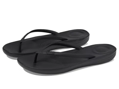 Fitflop Iqushion Ergonomic Flip-flop In Black