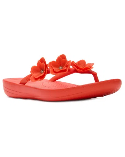 Fitflop Iqushion Flower Flip Flop In Multi