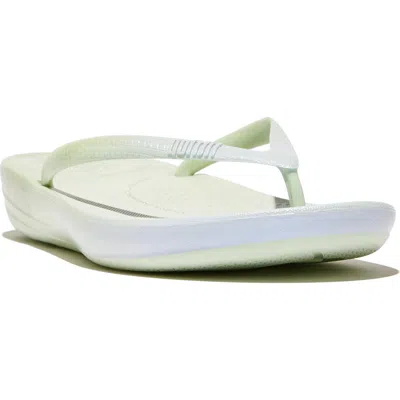 Fitflop Iqushion Iridescent Ergonomic Sandal In White