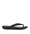 Fitflop Iqushion Sparkle Flip Flops In Black