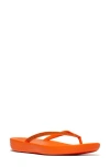 Fitflop Iqushion™ Splash Crystal Flip Flop In Pop Orange