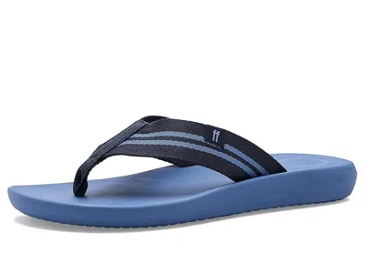 Fitflop Iqushion Two-stripe Webbing Flip-flops Men's Wedge Shoes Midnight Navy/cosmic Blue: 12.5 M (d)