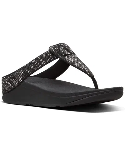 Fitflop Isabelle Toe Post Wedge Sandal In Multi