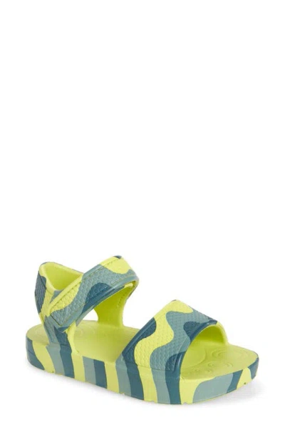 Fitflop Kids" Iqushion Wave Sandal In Lime Juice Mix