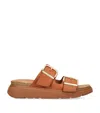 Fitflop Womens Tan Gen-ff Two-buckle Leather Sandals In Beige