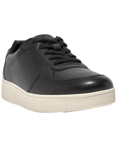 Fitflop Leather Sneaker In Black