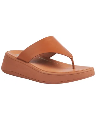 Fitflop Leather Toe Post Sandal In Animal Print