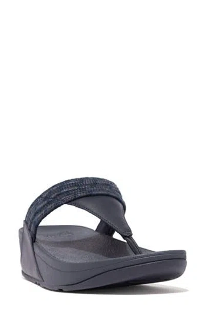Fitflop Lulu Art Wedge Sandal In Blue