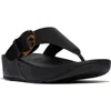 Fitflop Lulu Buckle Flip Flop In Black