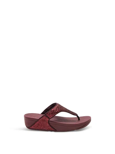 Fitflop Lulu Crinkled-shimmer Toe-post Sandals