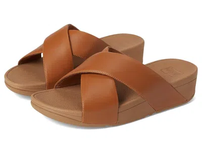 Fitflop Lulu Cross Slide In Brown