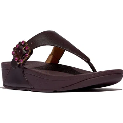 Fitflop Lulu Crystal Buckle Sandal In Multi