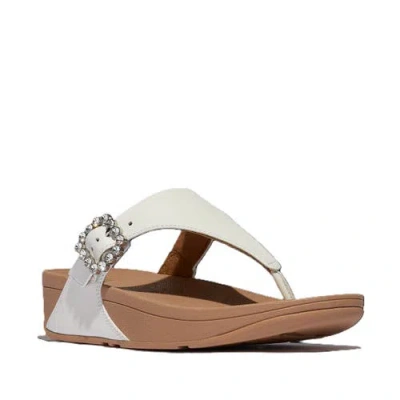 Fitflop Lulu Crystal Buckle Toe Post Sandal In Multi