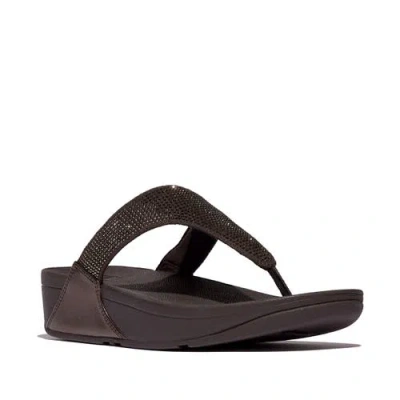 FITFLOP FITFLOP LULU CRYSTAL EMBELLISHED TOE-POST SANDALS