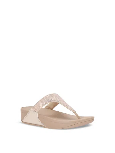 Fitflop Lulu Crystal Sandals In Beige
