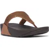 Fitflop Women's Lulu Crystal Toe-post Sandals In Bronze