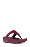 Fitflop Lulu Flip Flop In Luxe Plum