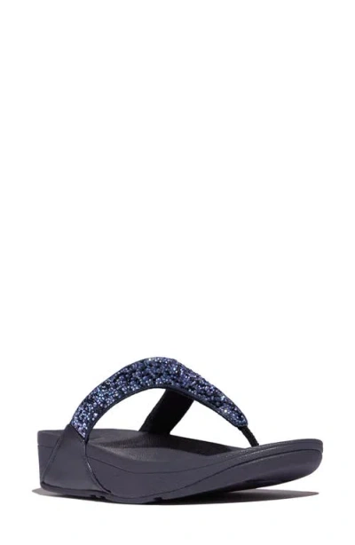 Fitflop Lulu Flip Flop In Midnight Navy