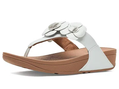 Fitflop Lulu Flower Toe-post Sandals In White