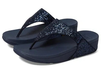Fitflop Lulu Glitter Toe-thongs In Blue