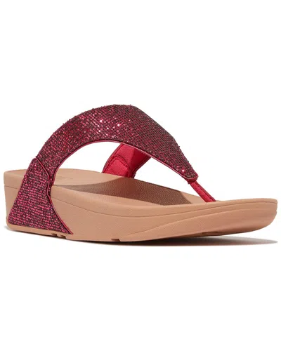 Fitflop Lulu Glitterball Sandal In Red