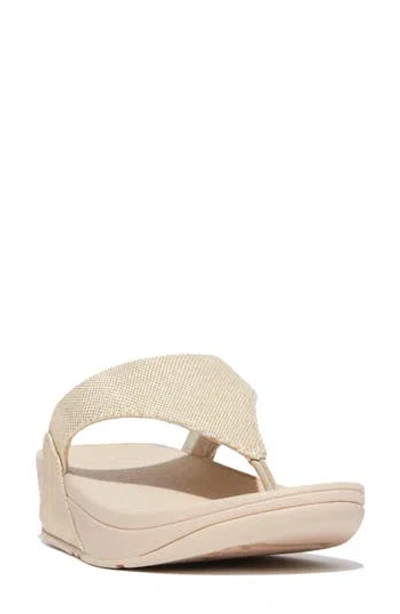 FITFLOP FITFLOP LULU GLITZ CANVAS PLATFORM FLIP FLOP
