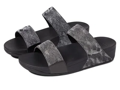 Fitflop Lulu Glitz Slides In Black