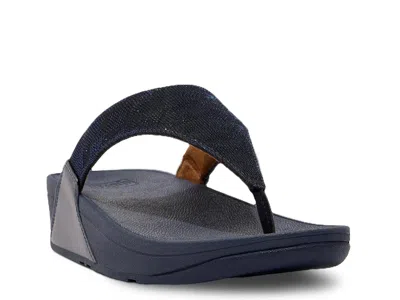 Fitflop Lulu Glitz Wedge Sandal In Blue