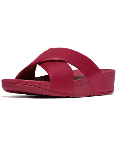 Fitflop Lulu Leather Sandal In Red