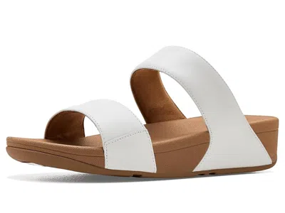Fitflop Lulu Leather Slides In White